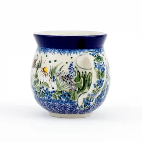 Kubek 070 0,3l <br> U5290 Pszczółki w Ogrodzie <br>Ceramika Artystyczna Bolesławiec